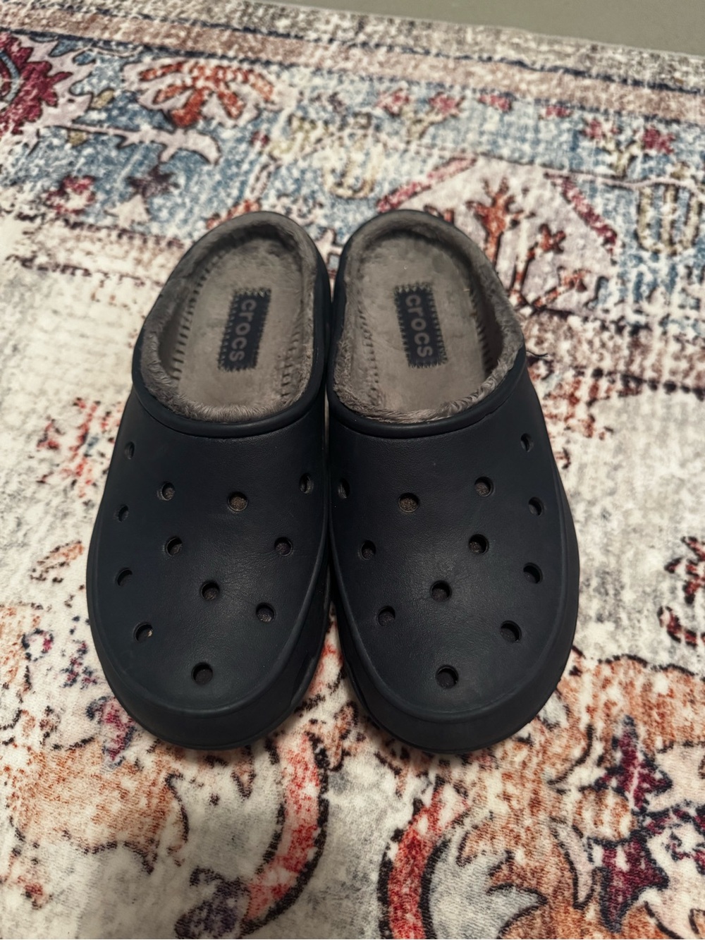 Crocs Women’s Classic Lined Clog - Navy